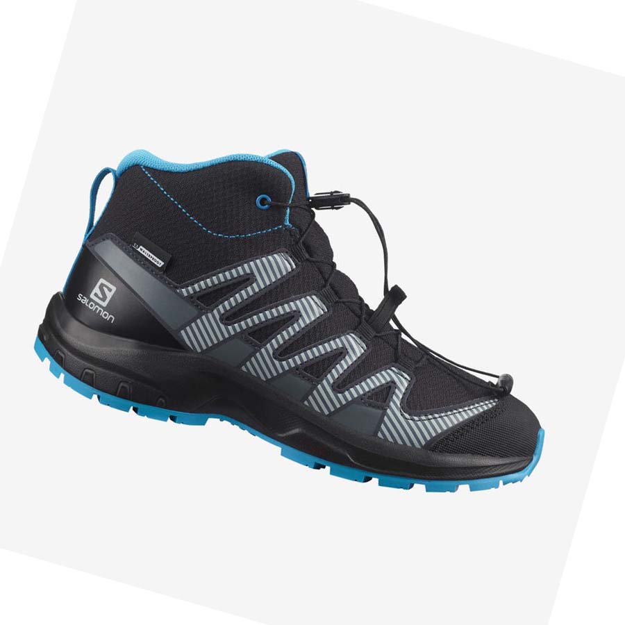 Salomon XA PRO V8 MID CLIMASALOMON™ WATERPROOF Çocuk Yürüyüş Ayakkabısı Siyah | TR 2042RVD